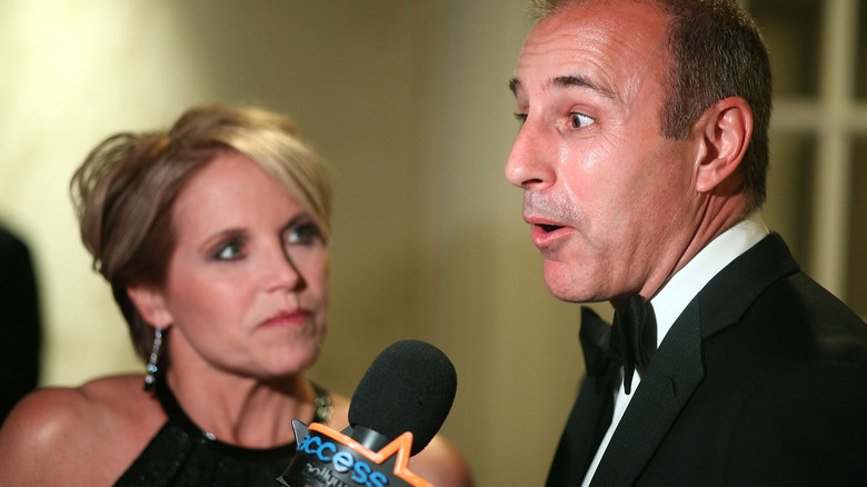 Katie Couric and Matt Lauer interview