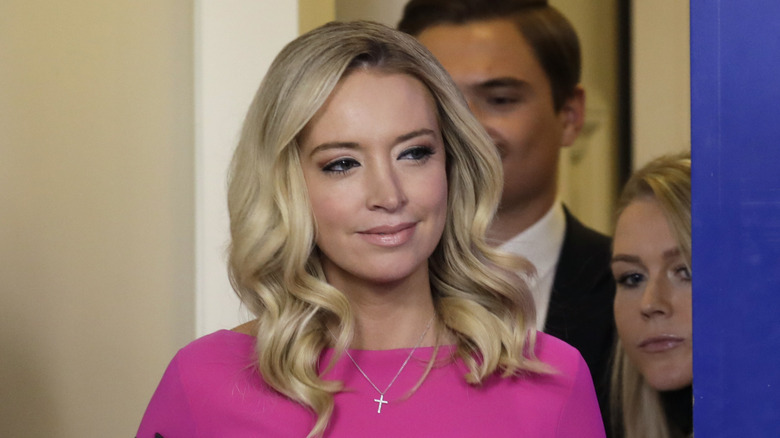 Kayleigh McEnany in pink dress