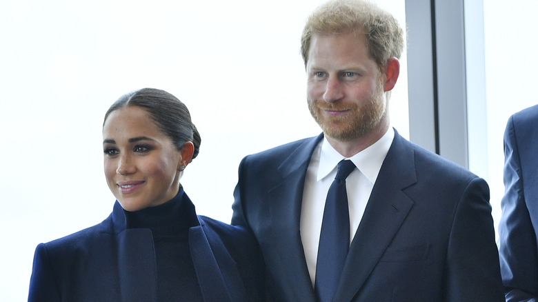 Meghan Markle and Prince Harry smiling