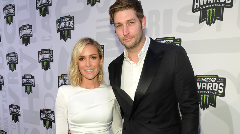 Kristin Cavallari and Jay Cutler at a NASCAR event