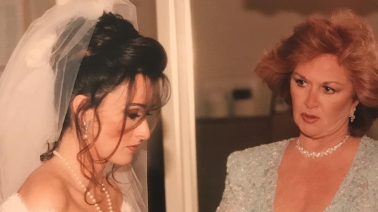 Kyle Richards stands by her mom, Kathleen, on Kyle's wedding day