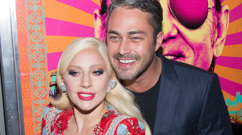 Lady Gaga and Taylor Kinney smiling