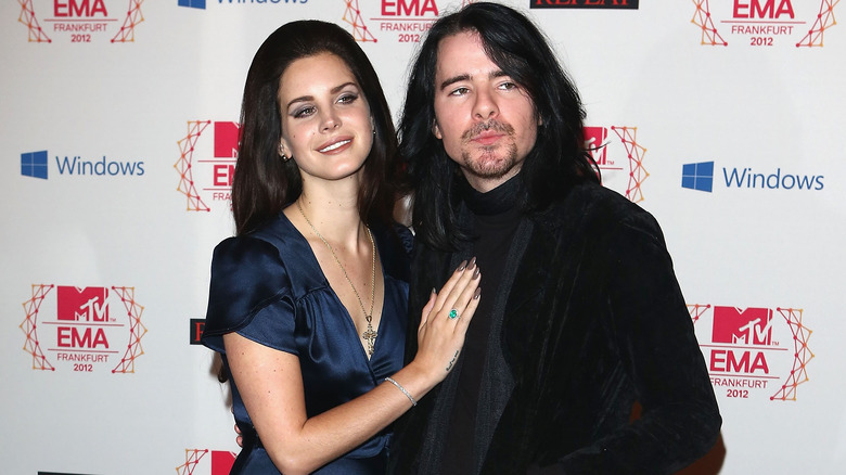 Lana Del Rey and Barrie-James O'Neill posing