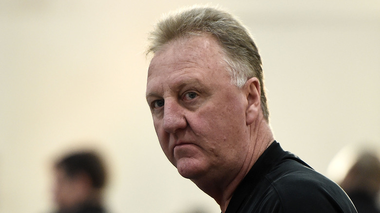 Larry Bird frowning