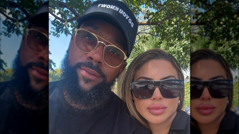 Marcus Jordan and Larsa Pippen selfie