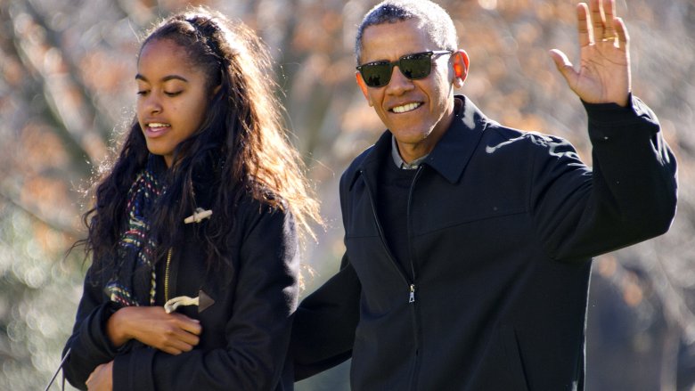 Barack and Malia Obama