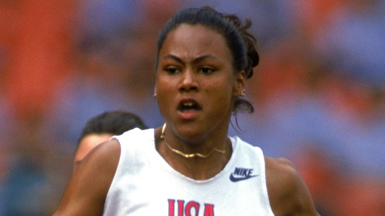 Marion Jones running