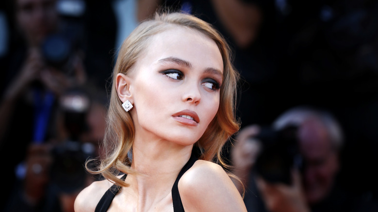 Lily-Rose Depp poses 