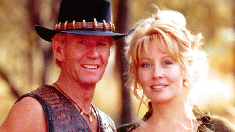 A promo photo of Paul Hogan and Linda Kozlowski