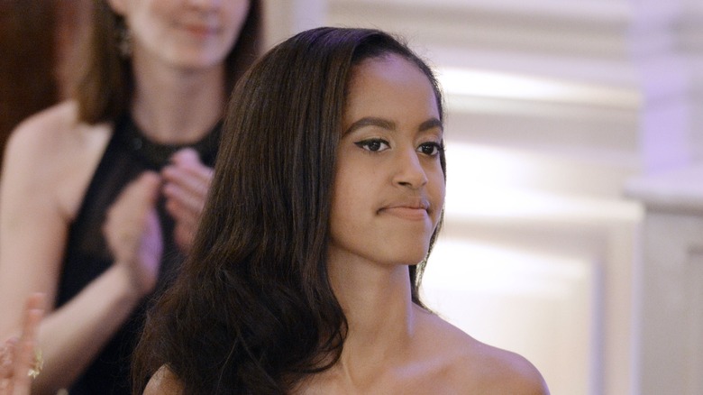 Malia Obama attends a dinner