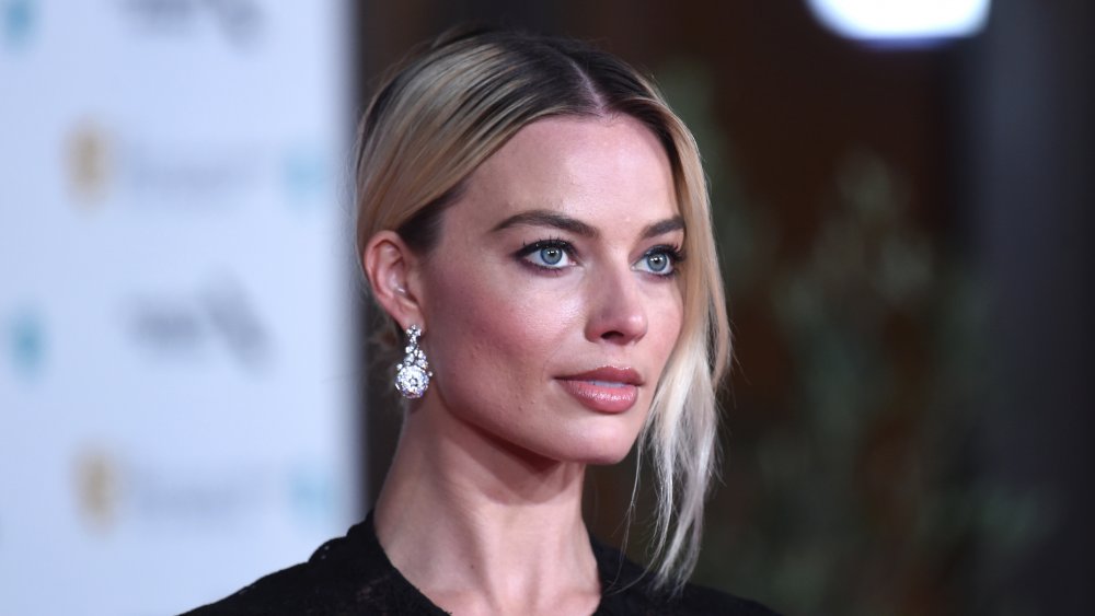 Margot Robbie wearing a black dress at the EE British Academy Film Awards 2020 After Party