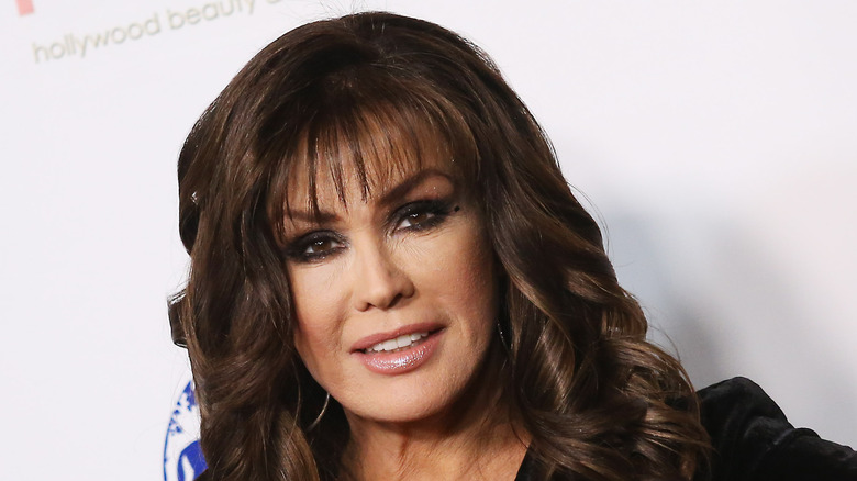 Marie Osmond smiles in close-up