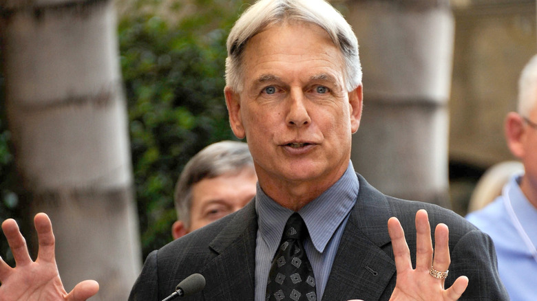 Mark Harmon speaking