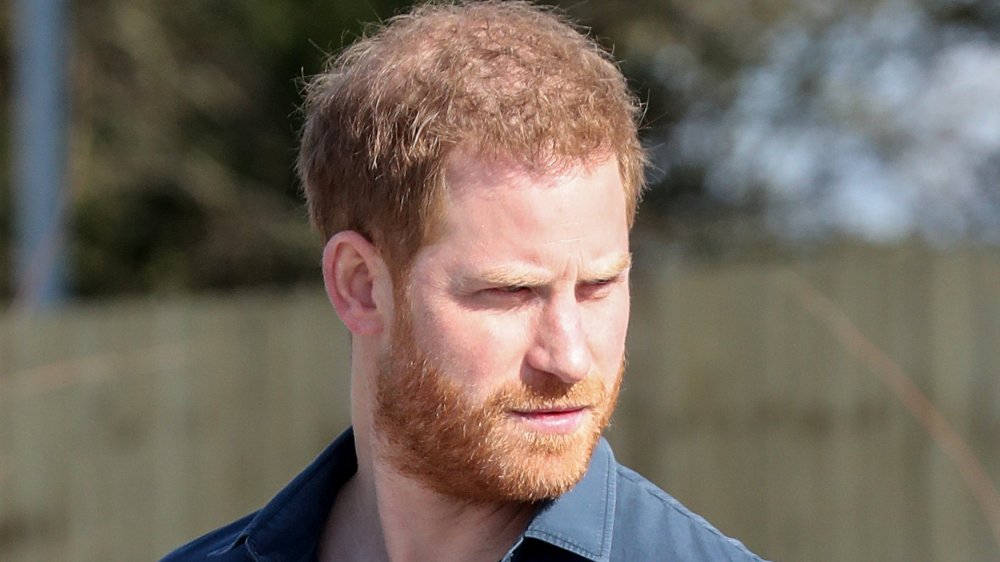 Prince Harry, Duke of Sussex leaves after the official opening of The Silverstone Experience