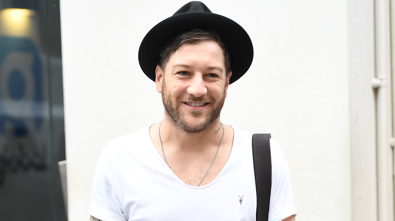 Matt Cardle wearing hat