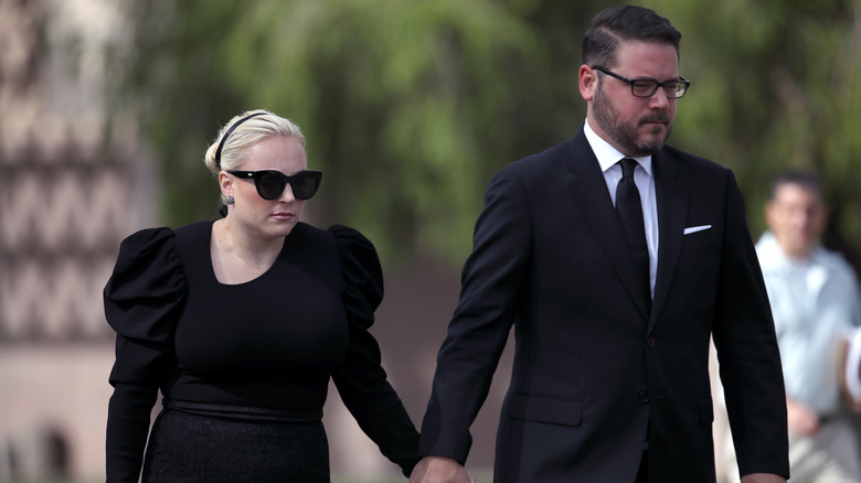 Meghan McCain and Ben Domenech at John McCain's funeral