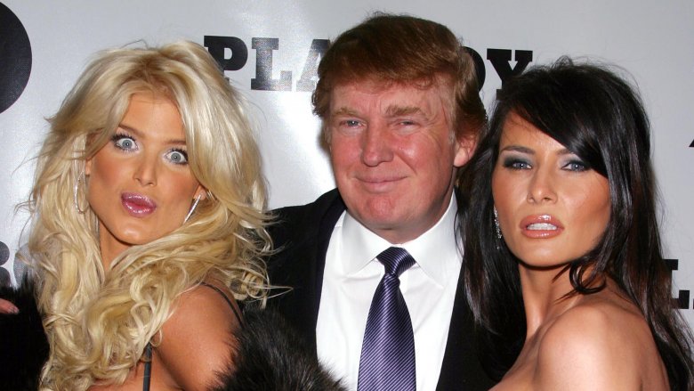 Victoria Silvstedt, Donald Trump, Melania Trump 