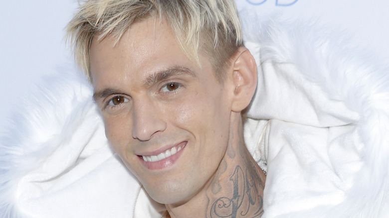 Aaron Carter smiling