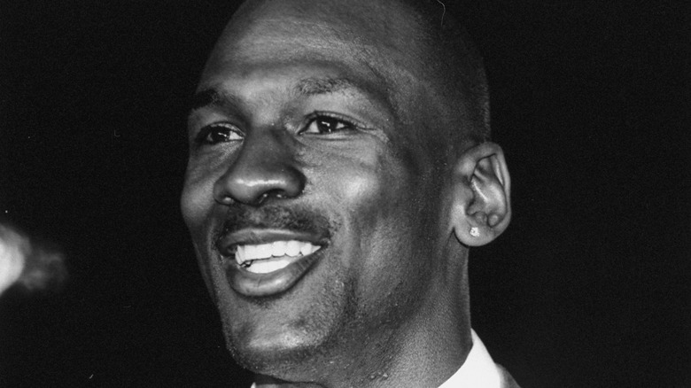 Michael Jordan smiles 