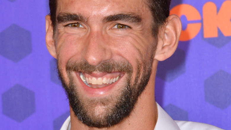 Michael Phelps smiling