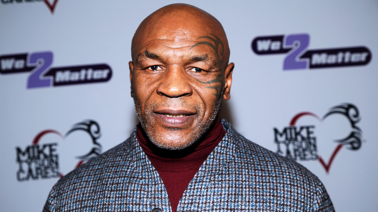 Mike Tyson on the red carpet