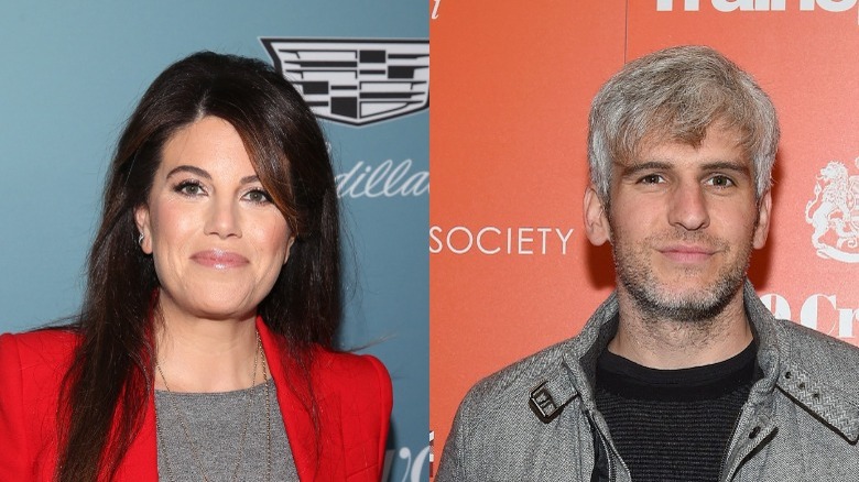 Monica Lewinsky and Max Joseph smiling slightly