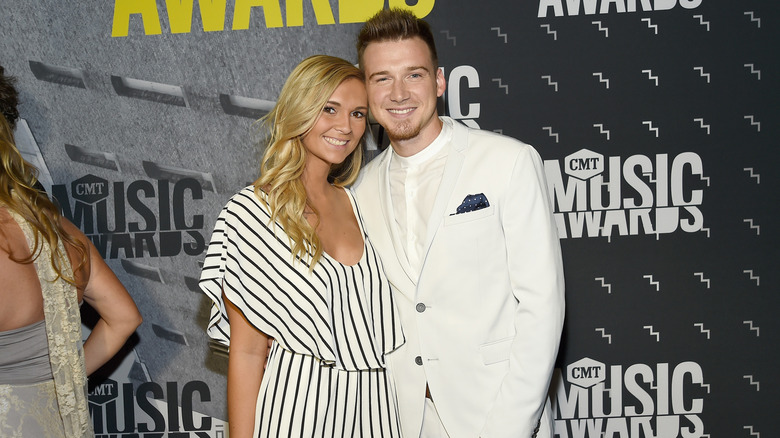 Morgan Wallen and KT Smith attending the 2017 CMT Music Awards