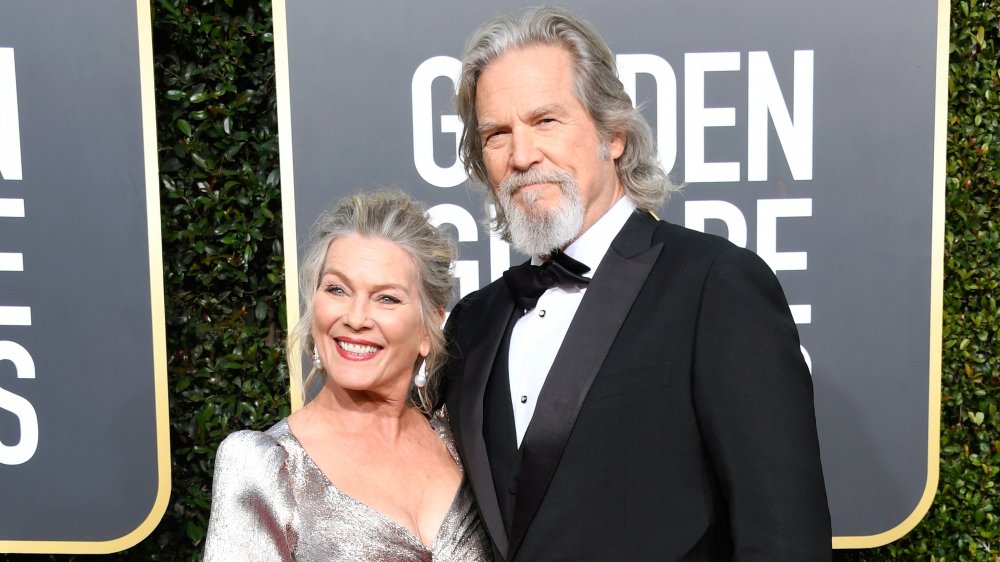 Susan Bridges (Geston) and Jeff Bridges at Golden Globes