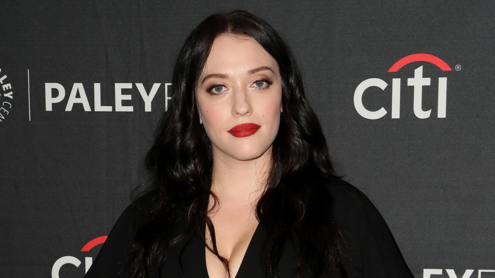 Kat Dennings looking serious