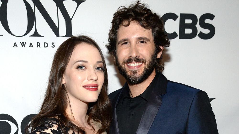 Kat Dennings, Josh Groban smiling