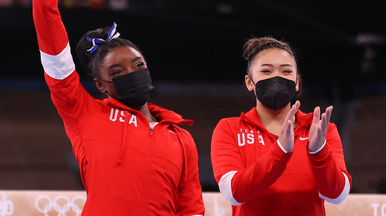 Simone Biles and Sunisa Lee at the Olympics