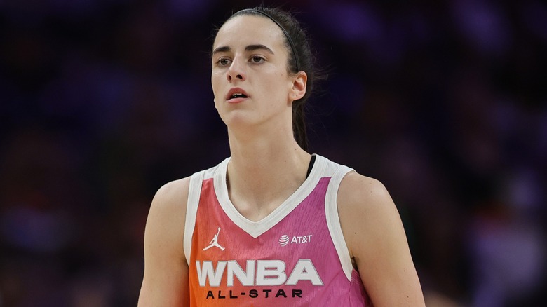 Caitlin Clark at the 2024 WNBA All-Star game