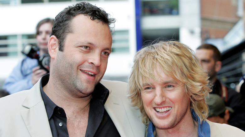 Vince Vaughn and Owen Wilson at the Wedding Crashers premiere in 2005