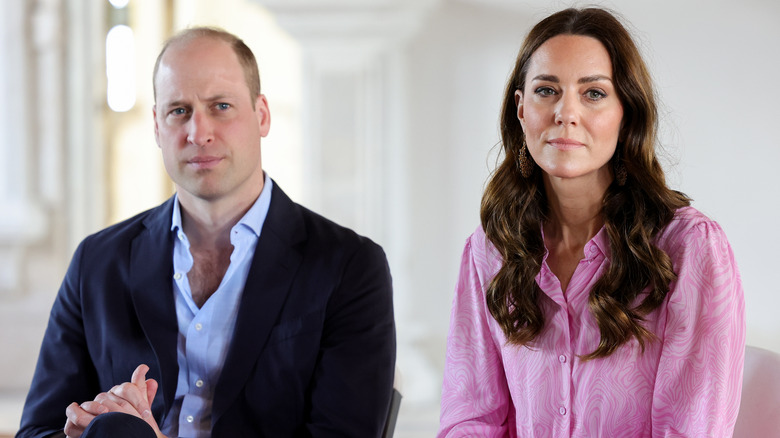 Prince William and Kate Middleton serious