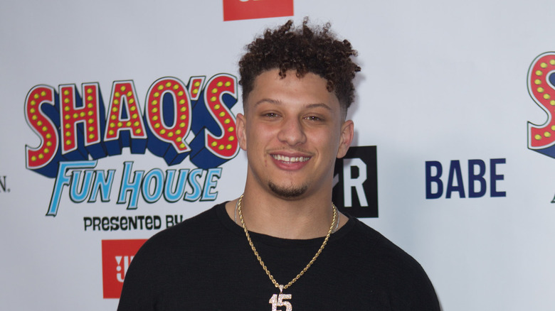 Patrick Mahomes arriving at the 2019 SHAQ FUN HOUSE