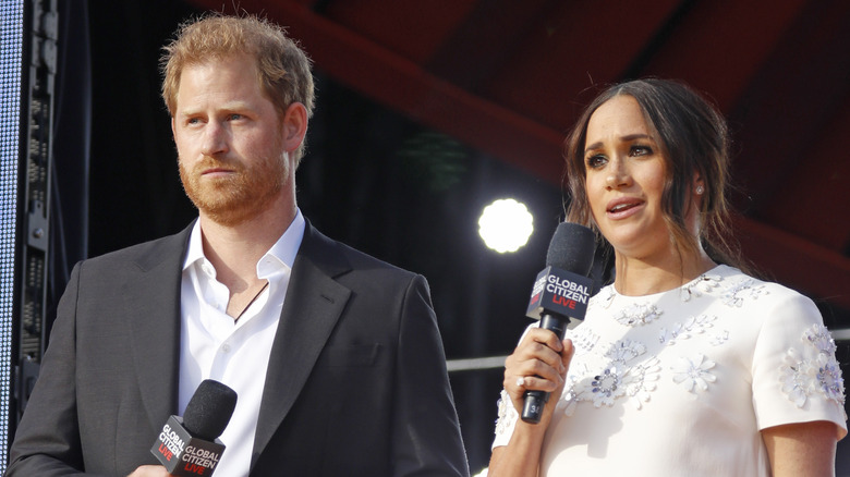 Prince Harry and Meghan Markle at Global Citizen Live