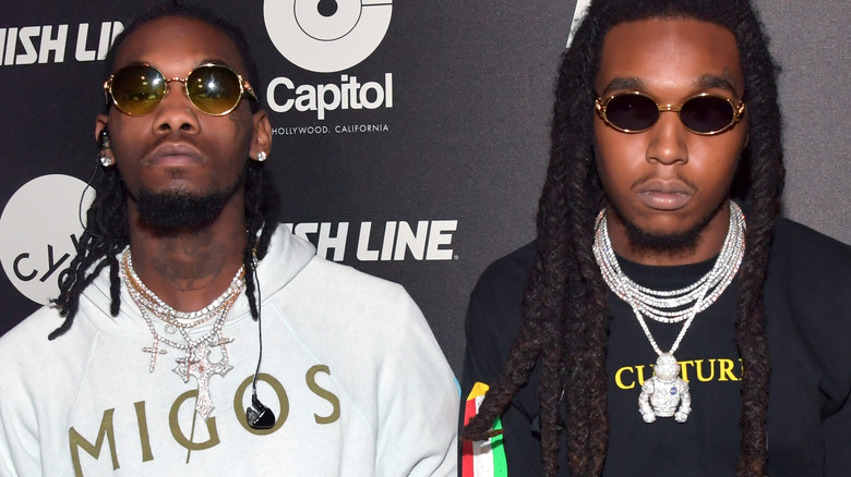 Offset and Takeoff attending the NBA's All-Star Weekend in 2018