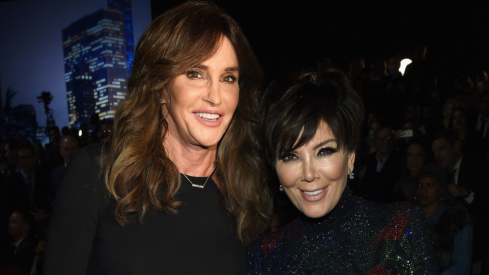 Caitlyn and Kris Jenner posing