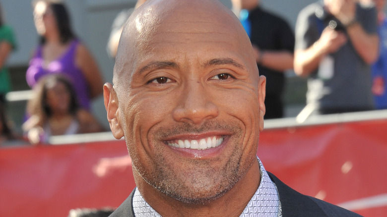 Dwayne "The Rock" Johnson attends an event