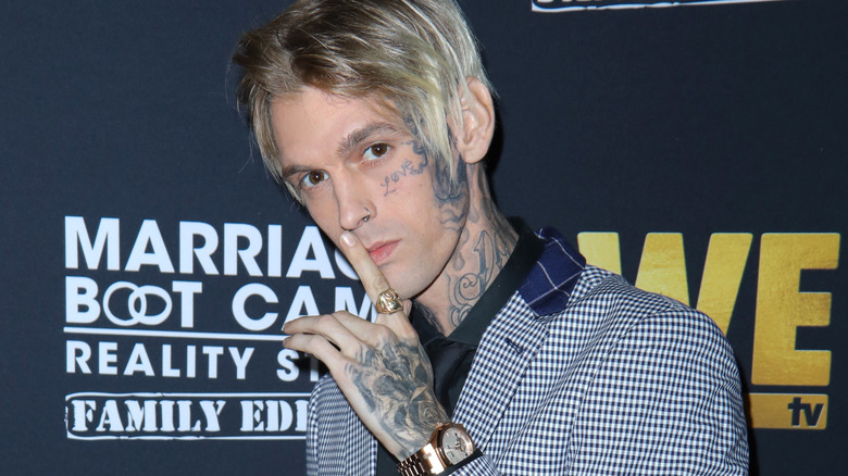 Aaron Carter attends WE tv celebrates the premiere of 'Marriage Boot Camp' 