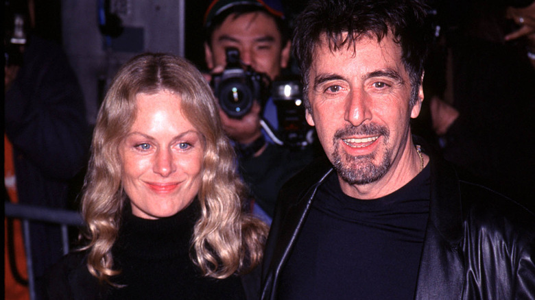 Beverly D'Angelo and Al Pacino pose together