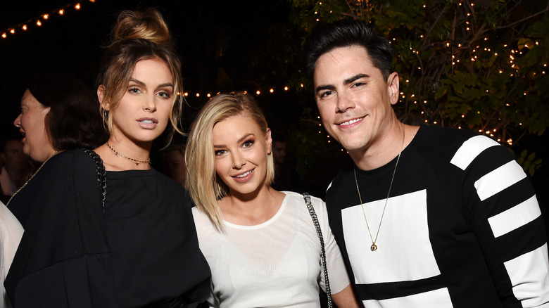 Lala Kent, Ariana Madix, and Tom Sandoval posing