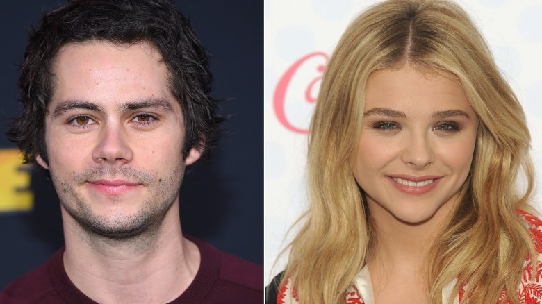 Dylan O'Brien; Chloe Grace Moretz smiling