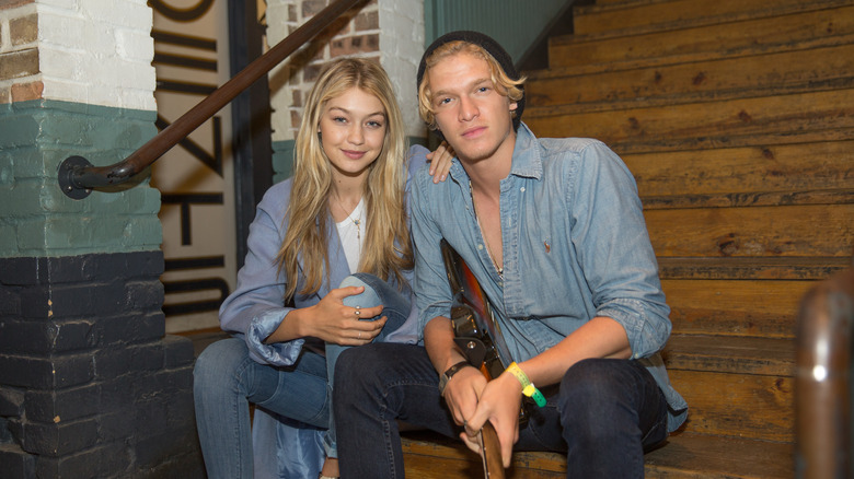 Cody Simpson and Gigi Hadid smiling