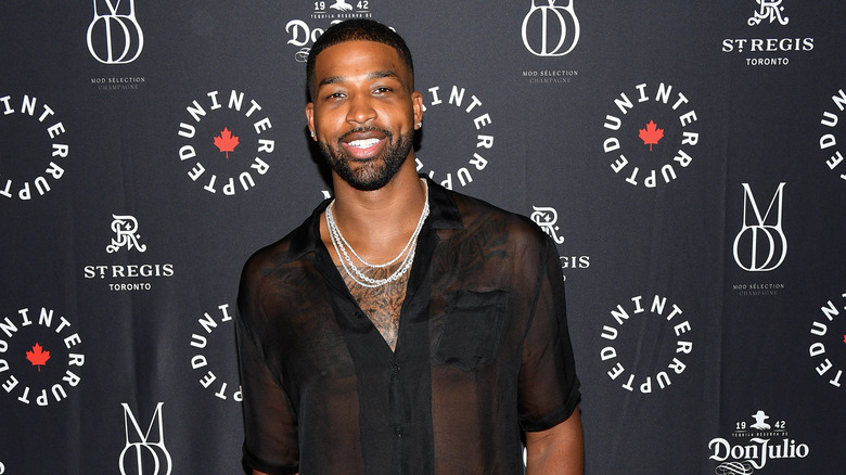 Tristan Thompson smiling