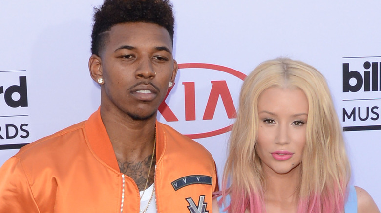 Nick Young and Iggy Azalea smiling