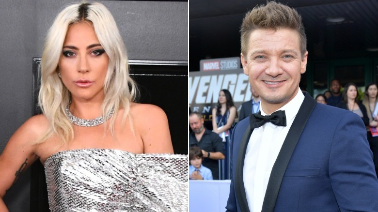 Jeremy Renner and Lady Gaga red carpet 