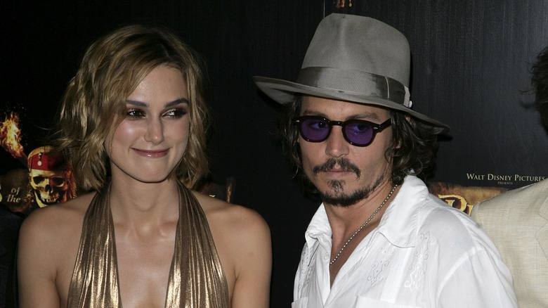 Angelina Jolie and Johnny Depp on the red carpet