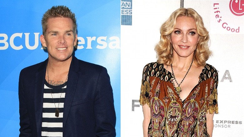 Mark McGrath and Madonna side by side