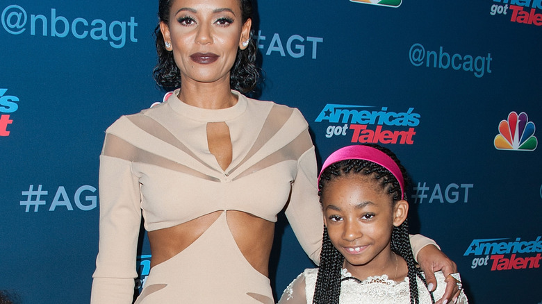 Mel B poses with daughter Angel